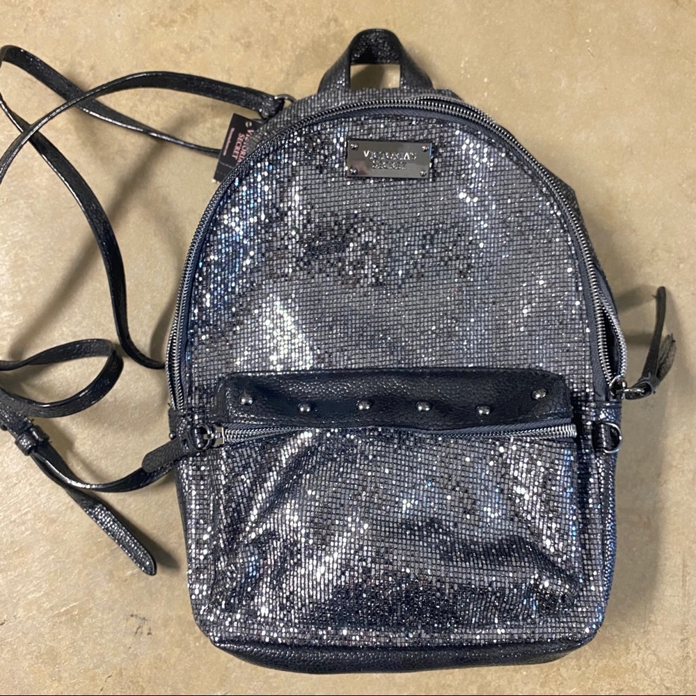 NEW Victoria Secret Glitter Mini Backpack